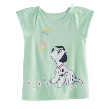 Disney's Dalmatian Raglan Tunic By Jumping Beans&reg;, Infant Girl's, Size: 3 Months, Lt Green