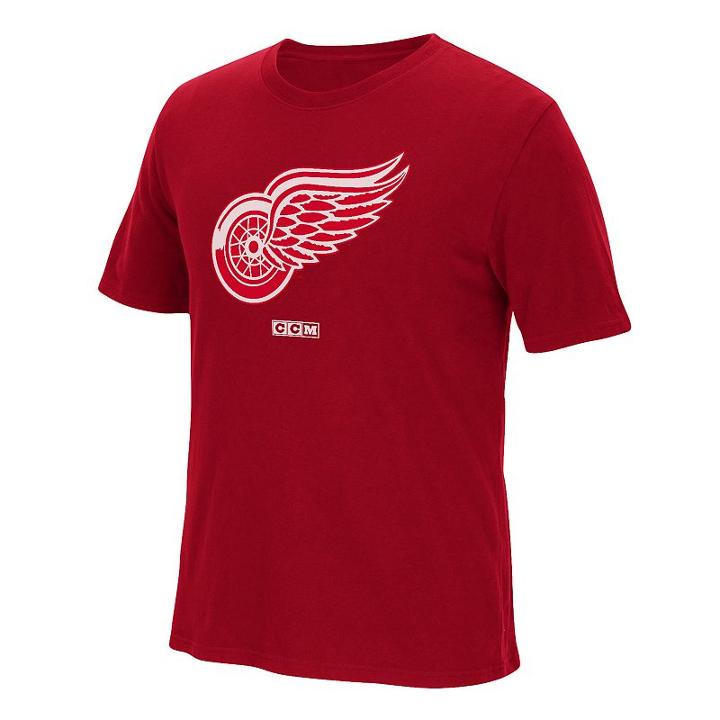 Men's Ccm Detroit Red Wings Logo Tee, Size: Medium