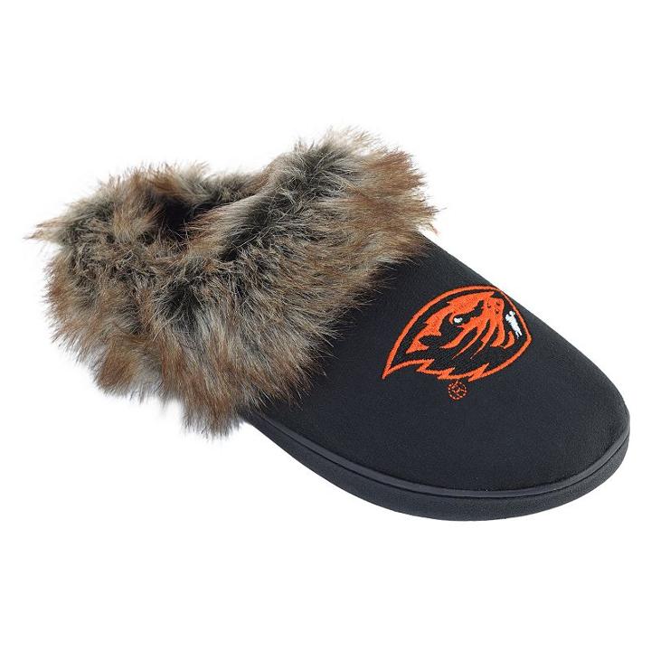 Women's Oregon State Beavers Scuff Slippers, Size: Xl, Black