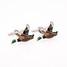 Bey-berk Duck Cuff Links, Men's, Brown