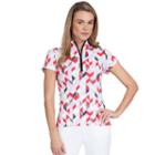 Women's Tail Hester Quarter-zip Knit Golf Top, Size: Medium, Red Other