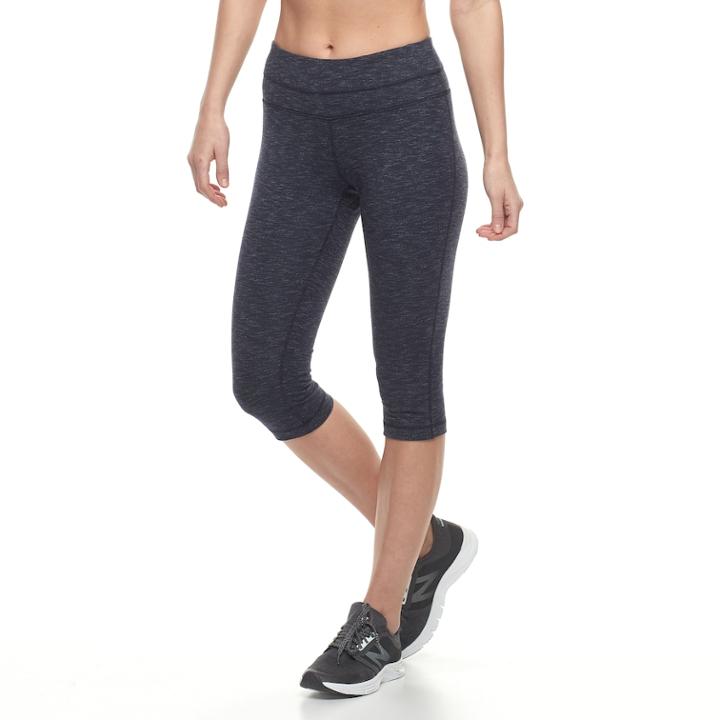 Petite Tek Gear&reg; Skimmer Capri Leggings, Women's, Size: M Petite, Blue