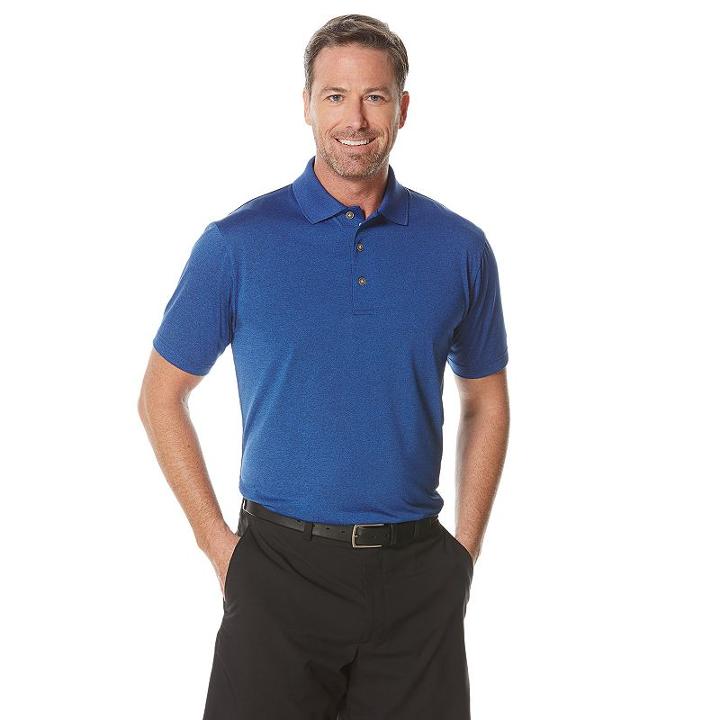 Big & Tall Grand Slam Classic-fit Heather Performance Golf Polo, Men's, Size: 4xb, Turquoise/blue (turq/aqua)
