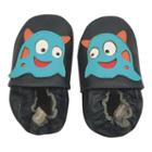 Tommy Tickle Monster Crib Shoes - Baby Boy, Size: 0-6 Months, Blue (navy)