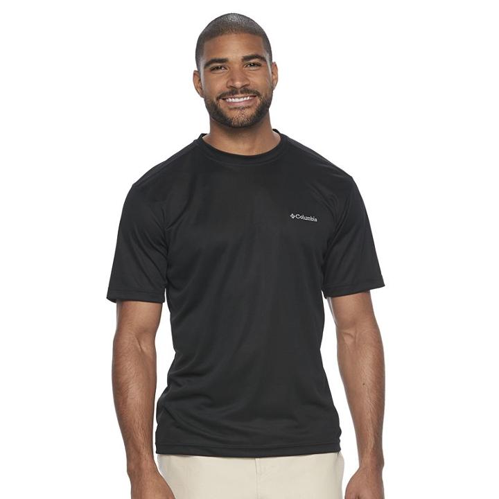 Men's Columbia Clear Creek Classic-fit Omni-wick Performance Tee, Size: Medium, Grey (charcoal)
