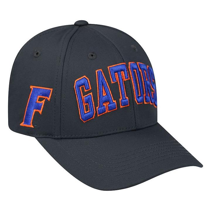 Adult Top Of The World Florida Gators Cool & Dry One-fit Cap, Men's, Grey (charcoal)