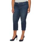 Plus Size Jennifer Lopez Refined Capri Jeans, Women's, Size: 16 W, Blue
