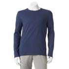 Men's Sonoma Goods For Life&trade; Heathered Everyday Tee, Size: Medium, Dark Blue, Comfort Wear