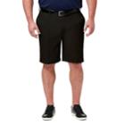 Big & Tall Haggar&reg; Cool 18&reg; Pro Classic-fit Flat-front Shorts, Men's, Size: 44, Black