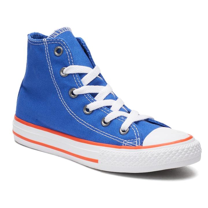 Kid's Converse Chuck Taylor All Stars High Top Sneakers, Kids Unisex, Size: 6, Blue