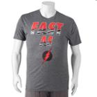 Big & Tall Dc Comics The Flash Logo Tee, Men's, Size: 3xl Tall, Grey (charcoal)