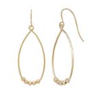 Everlasting Gold 10k Gold Beaded Teardrop Earrings, Women's