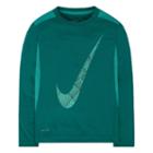 Boys 4-7 Nike Dri-fit Mesh Swoosh Performance Tee, Boy's, Size: 6, Turquoise/blue (turq/aqua)