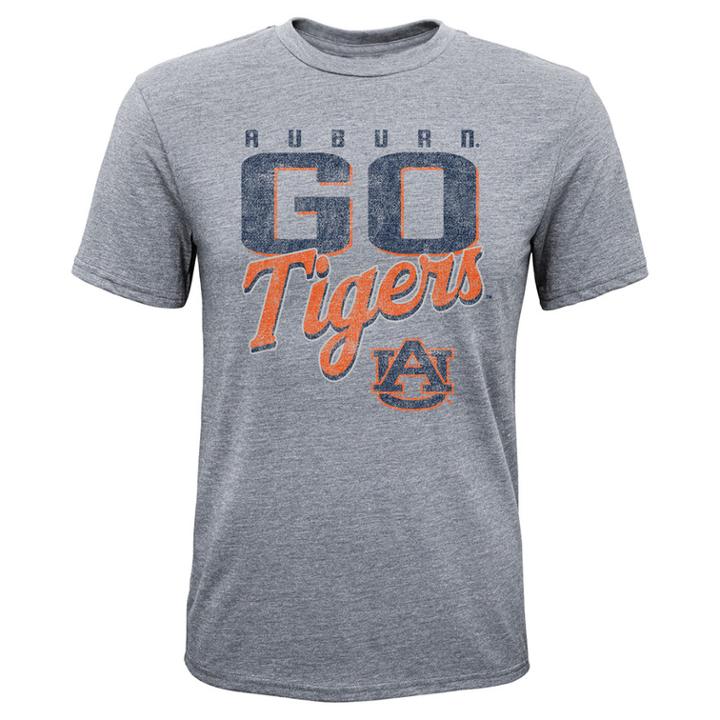 Boys 8-20 Auburn Tigers Rally Anthem Tee, Size: L 14-16, Grey