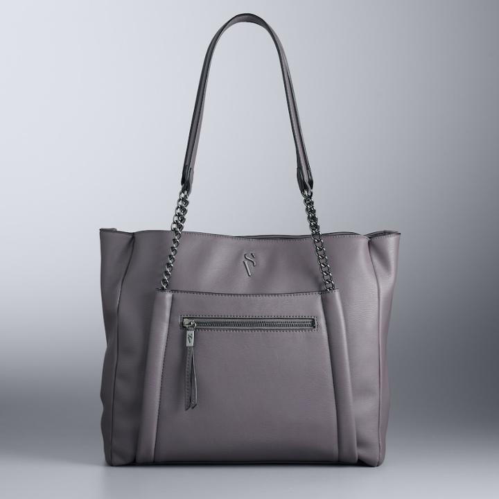 Simply Vera Vera Wang Rockbridge Tote, Women's, Lt Purple