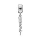 Pi Beta Phi, Logoart Sterling Silver Sorority Arrow Charm, Women's, Grey