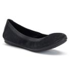 Andrew Geller Women's Shimmering Ballet Flats, Size: Medium (7), Black