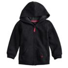 Baby Girl Jumping Beans&reg; Fleece Zip Hoodie, Size: 24 Months, Black