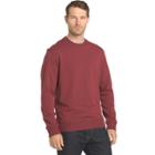Men's Van Heusen Flex Classic-fit Stretch Fleece Crewneck Sweater, Size: Medium, Med Red