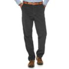 Men's Croft & Barrow&reg; Classic-fit Easy-care Stretch Flat Front Corduroy Pants, Size: 38x29, Med Grey