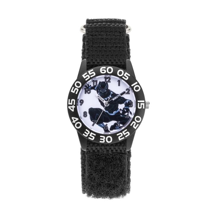 Marvel Comics Black Panther Kids' Time Teacher Watch, Boy's, Size: Medium