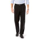 Men's Dockers&reg; Relaxed-fit Signature Stretch Khaki Pants - Pleated D4, Size: 30x30, Black
