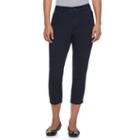 Women's Dana Buchman Capri Jeans, Size: 8, Dark Blue