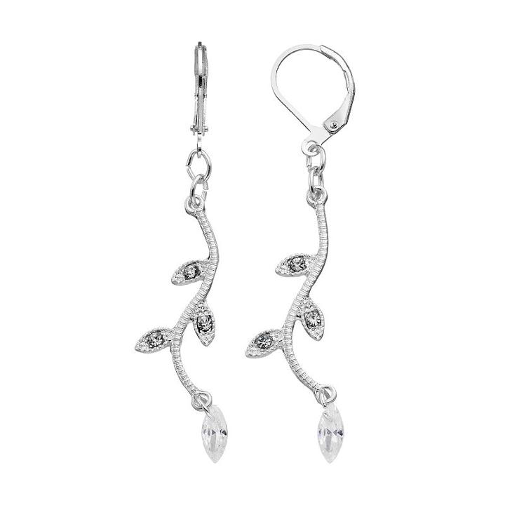 Lc Lauren Conrad Vine Drop Earrings, Women's, Silver