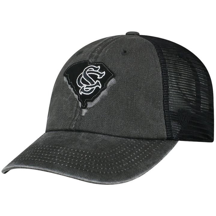 Adult Top Of The World South Carolina Gamecocks Land Vintage-washed Cap, Men's, Black