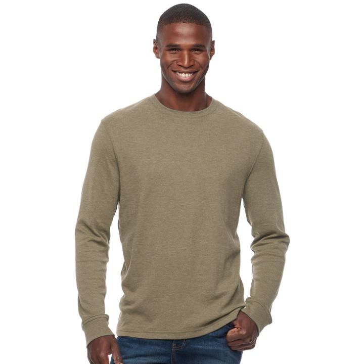Men's Croft & Barrow&reg; Classic-fit Stretch Performance Crewneck Tee, Size: Xxl, Med Brown