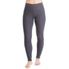 Women's Cuddl Duds Thermal Leggings, Size: Xlrg Av/rg, Grey (charcoal)