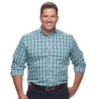 Big & Tall Izod Advantage Sportflex Regular-fit Stretch Button-down Shirt, Men's, Size: Xxl Tall, Green Oth