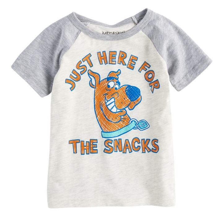 Toddler Boy Jumping Beans&reg; Scooby-doo Just Here For The Snacks Raglan Graphic Tee, Size: 5t, Oatmeal