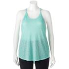 So, Juniors' Plus Size &reg; Strappy Back Tank, Girl's, Size: 3xl, Turquoise/blue (turq/aqua)