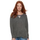 Women's Juicy Couture Embellished Sweatshirt, Size: Large, Grey
