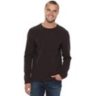 Men's Marc Anthony Slim-fit Textured Slubbed Crewneck Sweater, Size: Medium, Drk Purple
