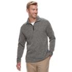 Men's Haggar&reg; Classic-fit Sweater Fleece Quarter-zip Pullover, Size: Xxl, Grey