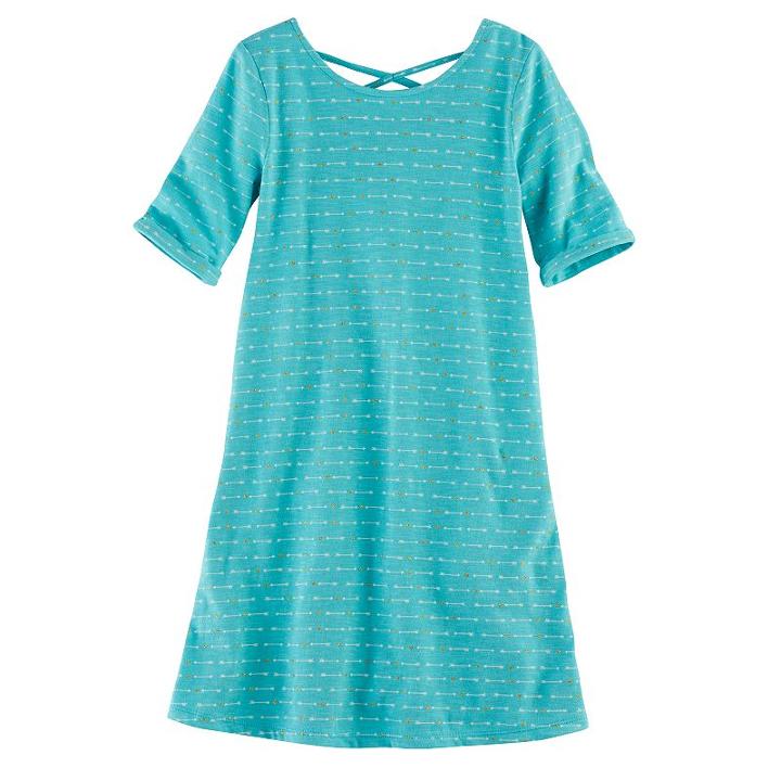 Girls 4-7 Jumping Beans&reg; Print Swing Dress, Size: 5, Turquoise/blue (turq/aqua)