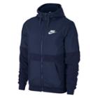 Men's Nike Winterized Full-zip Fleece Hoodie, Size: Xxl, Med Blue