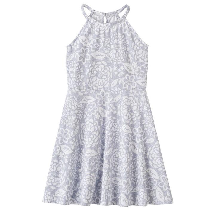 Girls 4-10 Jumping Beans&reg; Print Halter Dress, Girl's, Size: 6, Light Grey