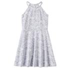 Girls 4-10 Jumping Beans&reg; Print Halter Dress, Girl's, Size: 6, Light Grey