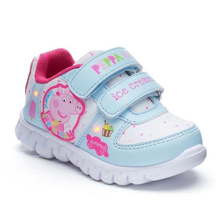 Peppa Pig Ice Cream Toddler Girls' Light-up Shoes, Size: 6 T, Pink