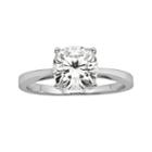Forever Brilliant Cushion-cut Lab-created Moissanite Engagement Ring In 14k White Gold (1 7/10 Ct. T.w.), Women's, Size: 9