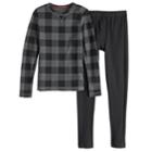 Boys 4-18 Cuddl Duds Thermal Top & Bottoms Set, Size: 8-10, Grey