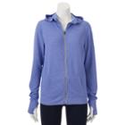 Juniors' So&reg; Perfectly Soft Striped Sleeve Hoodie, Teens, Size: Xs, Dark Blue