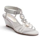 New York Transit Go Girl Women's Wedge Sandals, Size: Medium (7.5), Silver