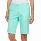 Women's Caribbean Joe Skimmer Shorts, Size: 8, Turquoise/blue (turq/aqua)