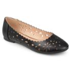 Journee Collection Delaney Women's Ballet Flats, Size: 8.5 Wide, Black
