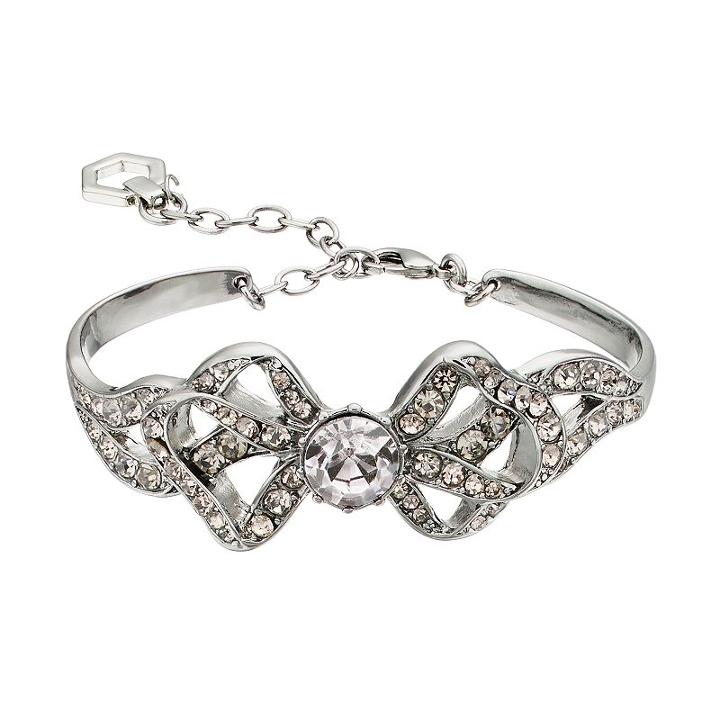 Simply Vera Vera Wang Bow Bracelet, Women's, Med Grey