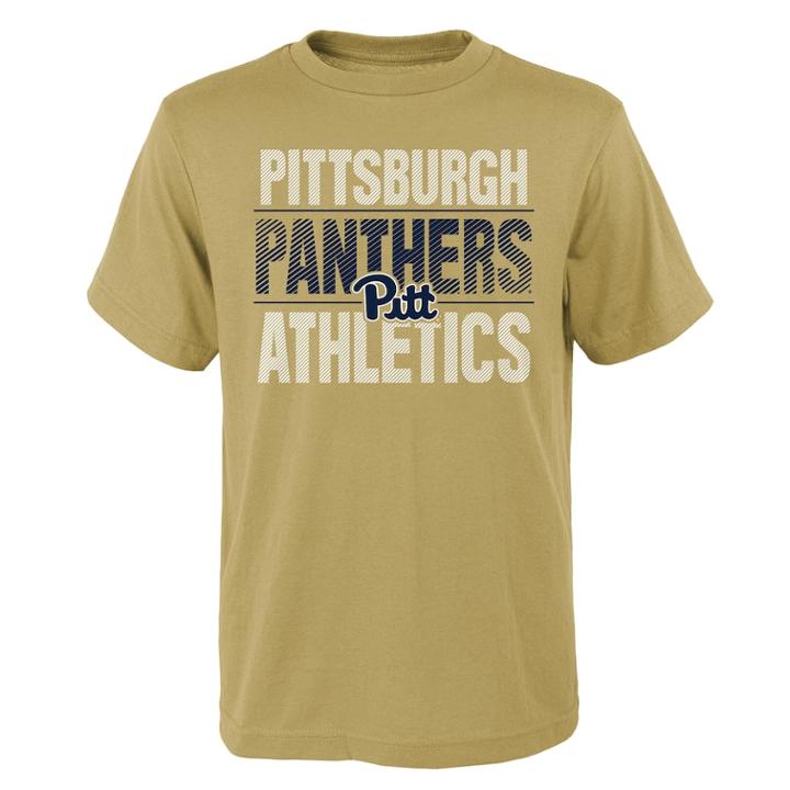Boys' 4-18 Pitt Panthers Light Streaks Tee, Size: 8-10, Beige